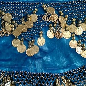 2 Velvet Bellydance hip scarves!